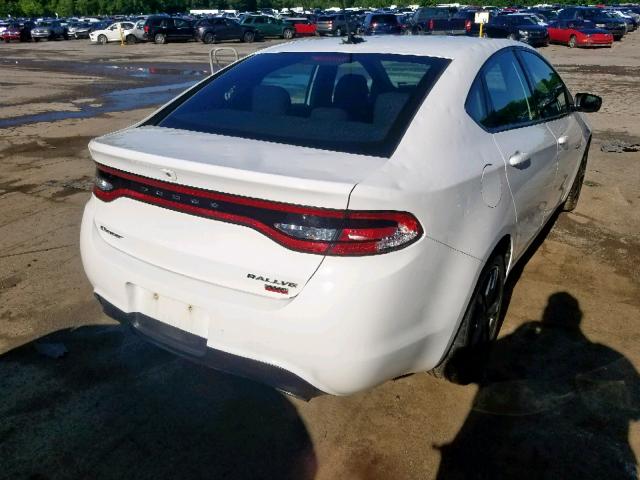 1C3CDFBH8DD135754 - 2013 DODGE DART SXT WHITE photo 4