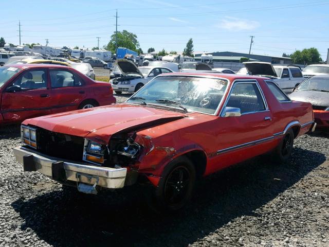 1FABP22B1BK105223 - 1981 FORD FAIRMONT F RED photo 2