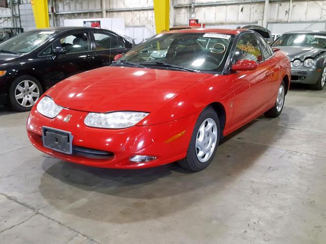 1G8ZY14742Z276770 - 2002 SATURN SC2 RED photo 2