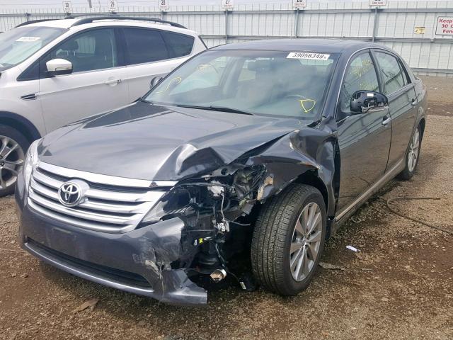 4T1BK3DB0BU390301 - 2011 TOYOTA AVALON BAS GRAY photo 2