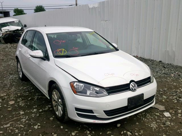 3VW2A7AU1FM060419 - 2015 VOLKSWAGEN GOLF TDI WHITE photo 1