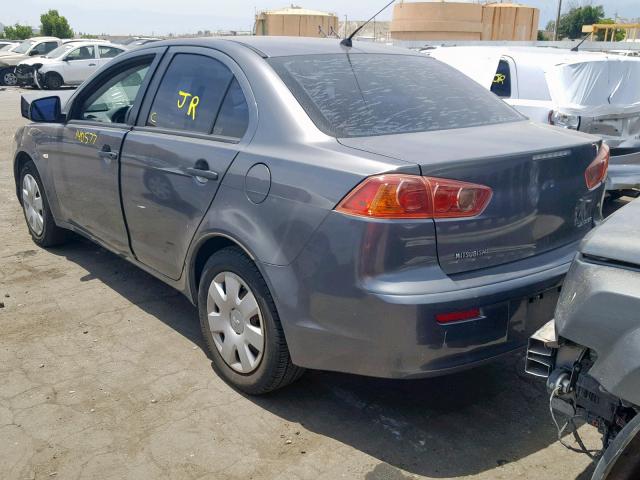 JA3AU16U78U037042 - 2008 MITSUBISHI LANCER DE GRAY photo 3