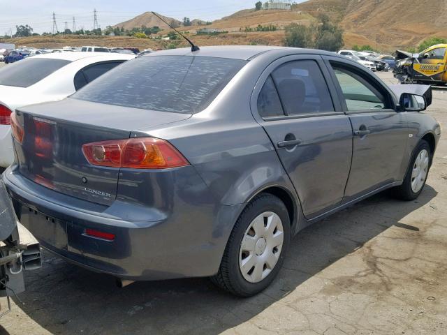 JA3AU16U78U037042 - 2008 MITSUBISHI LANCER DE GRAY photo 4