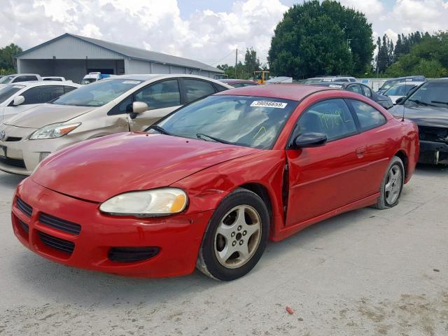 4B3AG42G02E037444 - 2002 DODGE STRATUS SE RED photo 2