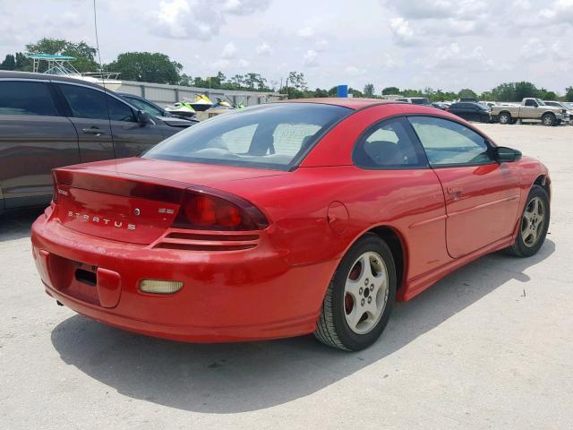 4B3AG42G02E037444 - 2002 DODGE STRATUS SE RED photo 4