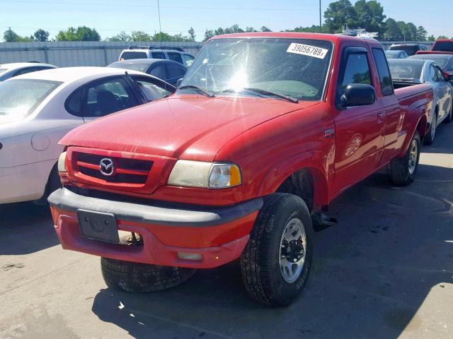 4F4YR16U84TM07844 - 2004 MAZDA B3000 CAB RED photo 2