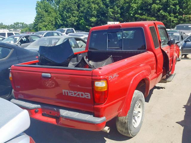 4F4YR16U84TM07844 - 2004 MAZDA B3000 CAB RED photo 4