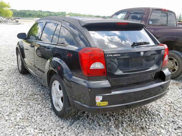 1B3HB48B88D768485 - 2008 DODGE CALIBER SX BLACK photo 3