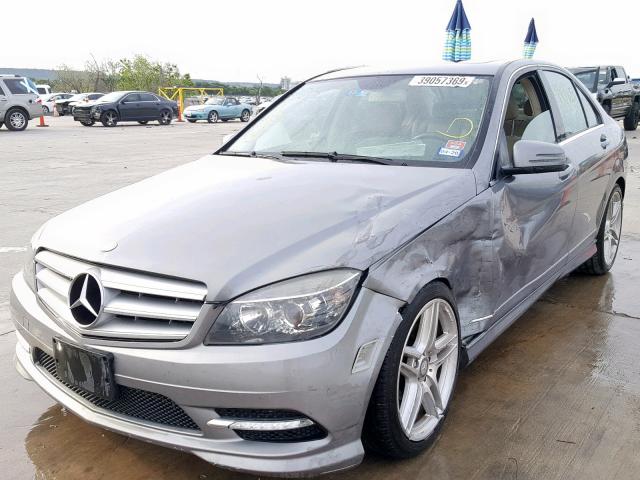 WDDGF5GB2BR136667 - 2011 MERCEDES-BENZ C 350 SILVER photo 2