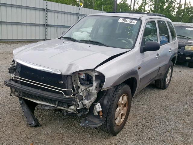 4F2YZ04173KM33982 - 2003 MAZDA TRIBUTE LX SILVER photo 2