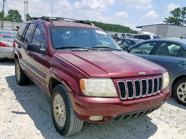 1J4GX58S02C141370 - 2002 JEEP GRAND CHER BURGUNDY photo 1