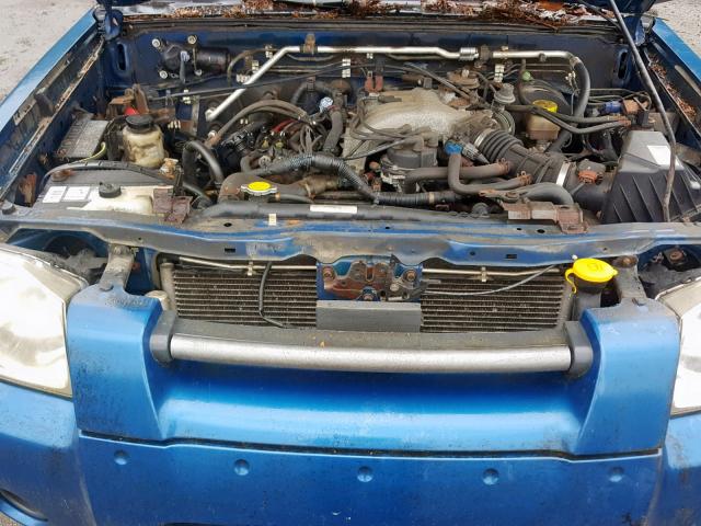 1N6ED29Y44C404452 - 2004 NISSAN FRONTIER C BLUE photo 7