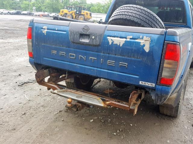 1N6ED29Y44C404452 - 2004 NISSAN FRONTIER C BLUE photo 9