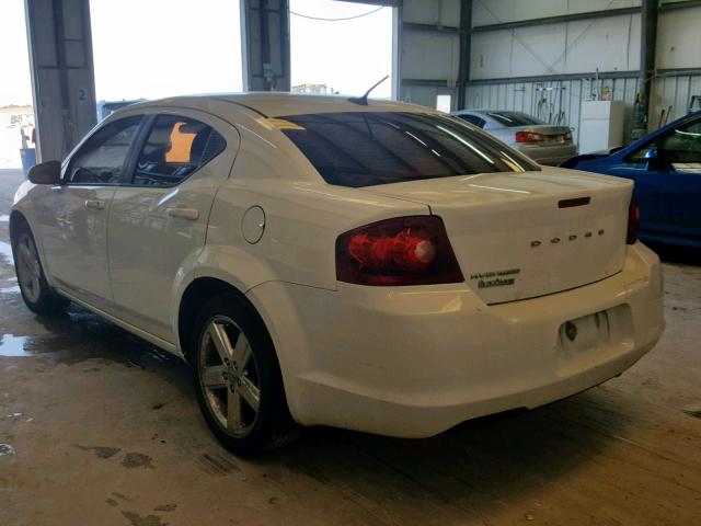 1B3BD1FB6BN586657 - 2011 DODGE AVENGER MA WHITE photo 3