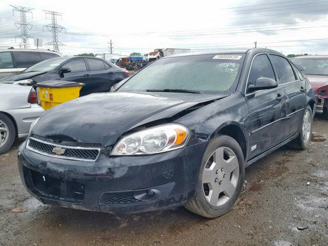 2G1WD58C879411262 - 2007 CHEVROLET IMPALA SUP შავი ფოტო 2
