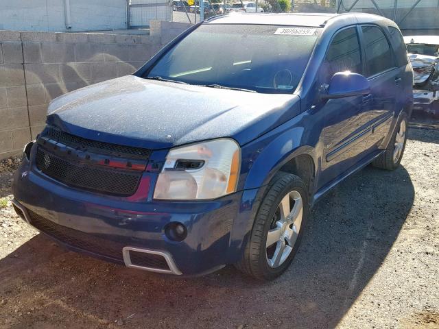 2CNDL537786028066 - 2008 CHEVROLET EQUINOX SP BLUE photo 2