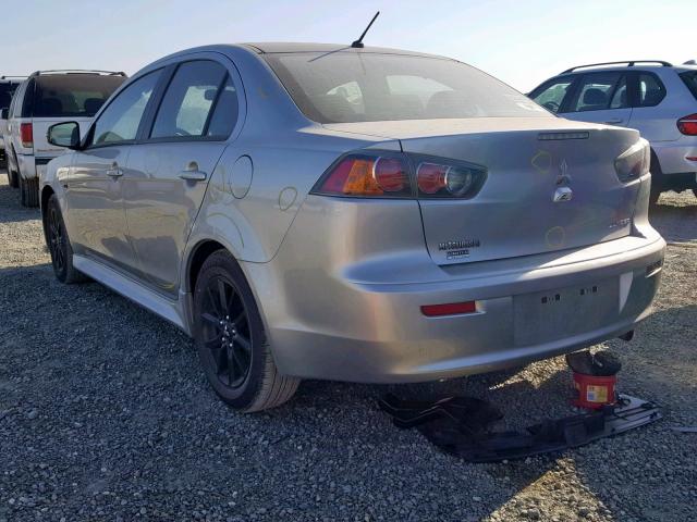 JA32U2FU4HU015333 - 2017 MITSUBISHI LANCER ES SILVER photo 3