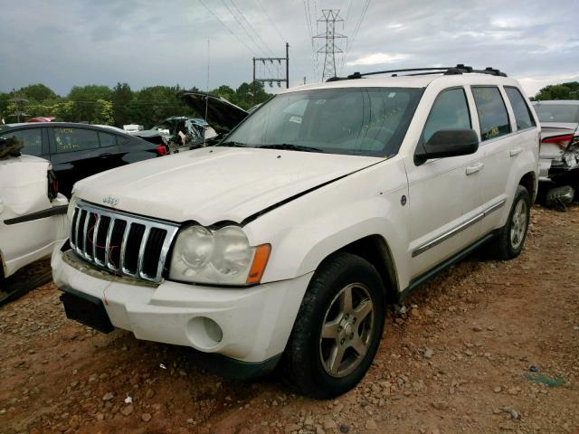 1J4HR58N85C503135 - 2005 JEEP GRAND CHER WHITE photo 2