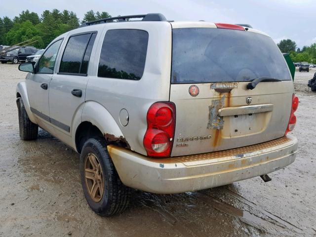 1D4HB48N66F125811 - 2006 DODGE DURANGO SL SILVER photo 3