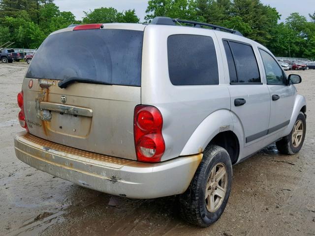 1D4HB48N66F125811 - 2006 DODGE DURANGO SL SILVER photo 4