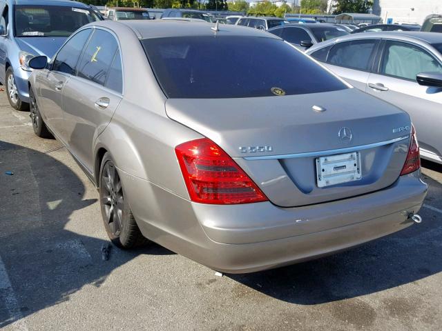 WDDNG71X57A058217 - 2007 MERCEDES-BENZ S 550 BEIGE photo 3