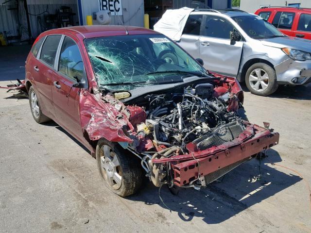 1FAHP37N17W147586 - 2007 FORD FOCUS ZX5 RED photo 1