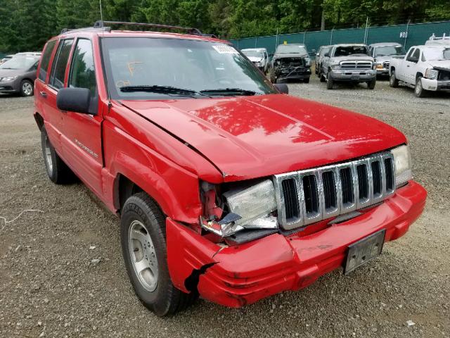 1J4GZ48S5WC352932 - 1998 JEEP GRAND CHER RED photo 1