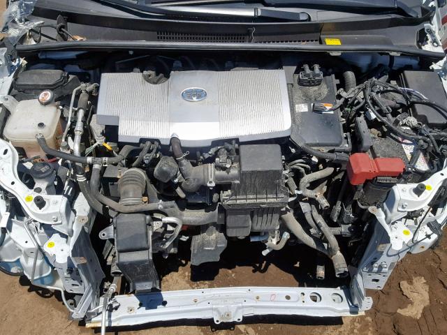 JTDKBRFU6G3019887 - 2016 TOYOTA PRIUS WHITE photo 7