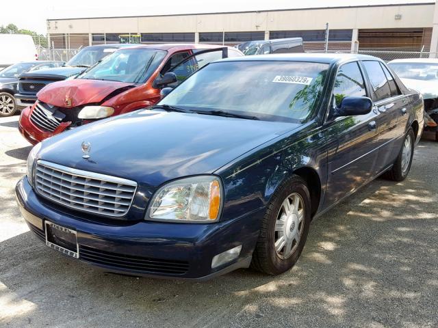 1G6KD54Y53U208725 - 2003 CADILLAC DEVILLE BLUE photo 2