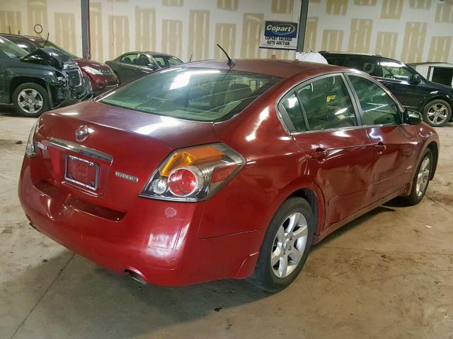 1N4CL21E97C211688 - 2007 NISSAN ALTIMA HYB MAROON photo 4