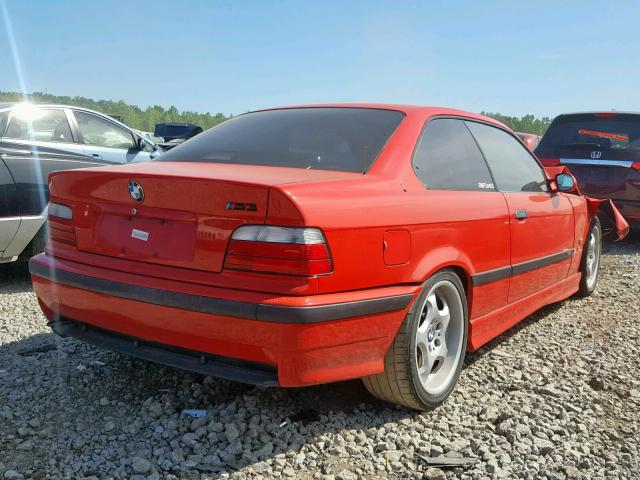 WBSBF932XSEH07357 - 1995 BMW M3 RED photo 4