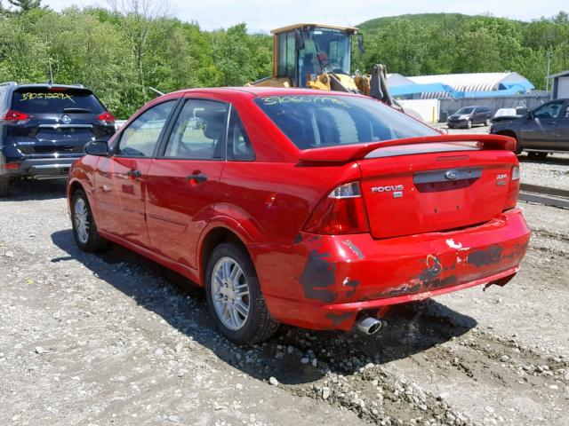 1FAFP34N86W153637 - 2006 FORD FOCUS ZX4 BLACK photo 3