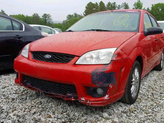 1FAFP34N86W153637 - 2006 FORD FOCUS ZX4 BLACK photo 9