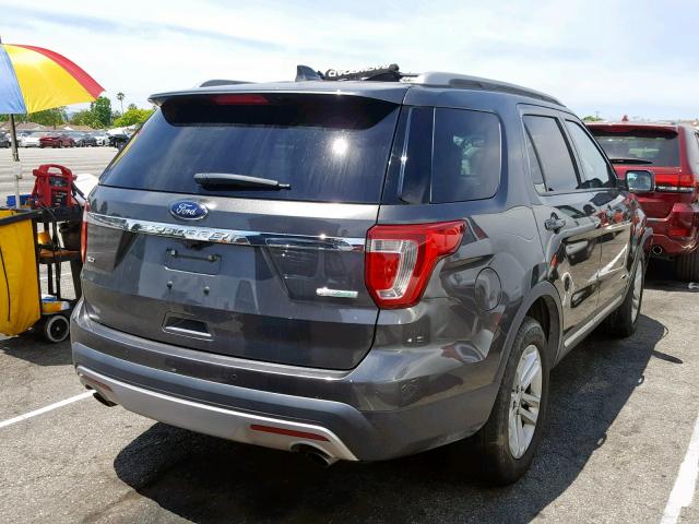 1FM5K7DH7HGB53336 - 2017 FORD EXPLORER X GRAY photo 4