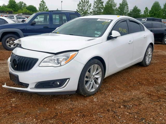 2G4GN5EX7F9218286 - 2015 BUICK REGAL PREM WHITE photo 2