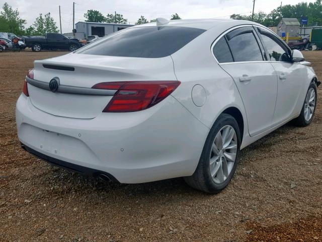 2G4GN5EX7F9218286 - 2015 BUICK REGAL PREM WHITE photo 4