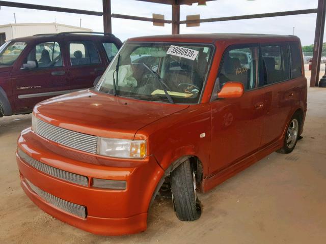 JTLKT324240163230 - 2004 TOYOTA SCION XB ORANGE photo 2