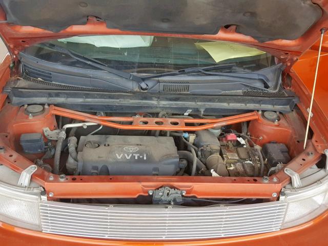 JTLKT324240163230 - 2004 TOYOTA SCION XB ORANGE photo 7