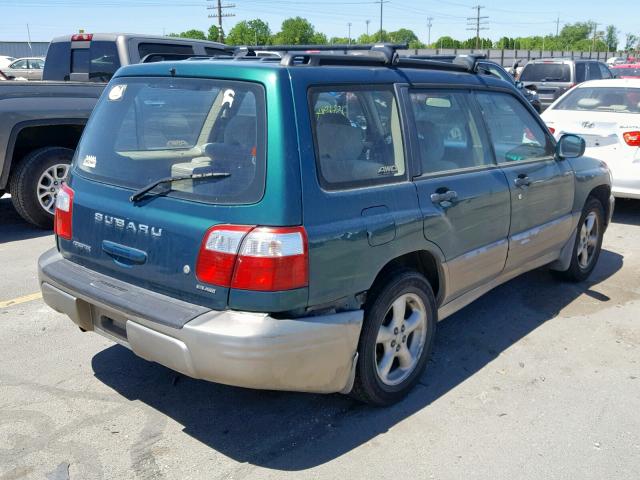 JF1SF65521H725672 - 2001 SUBARU FORESTER S GREEN photo 4