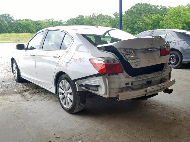 1HGCR2F87FA260136 - 2015 HONDA ACCORD EXL WHITE photo 3