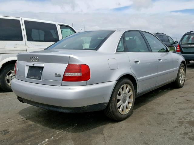 WAUDH68D31A011409 - 2001 AUDI A4 2.8 QUA SILVER photo 4