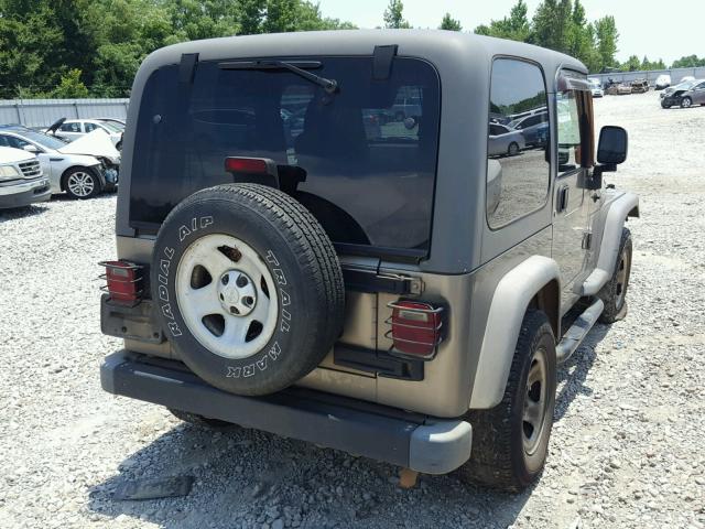 1J4F449S25P387010 - 2005 JEEP WRANGLER / BROWN photo 3