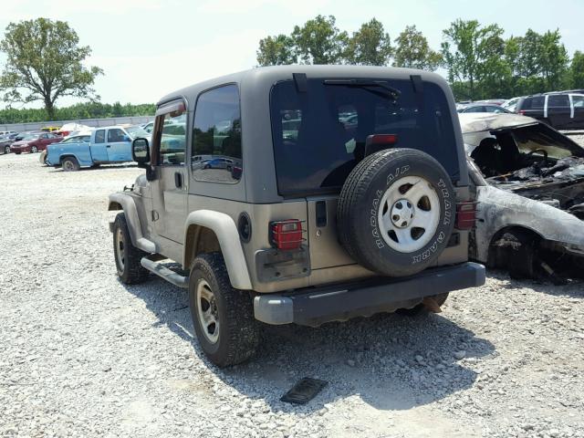 1J4F449S25P387010 - 2005 JEEP WRANGLER / BROWN photo 4