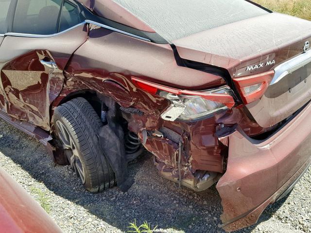 1N4AA6AP8HC424459 - 2017 NISSAN MAXIMA 3.5 MAROON photo 9