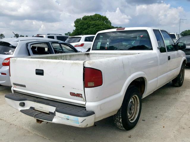 1GTCS19W318211961 - 2001 GMC SONOMA WHITE photo 4