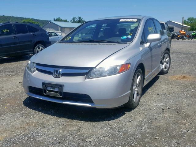 2HGFA16968H307331 - 2008 HONDA CIVIC EXL SILVER photo 2