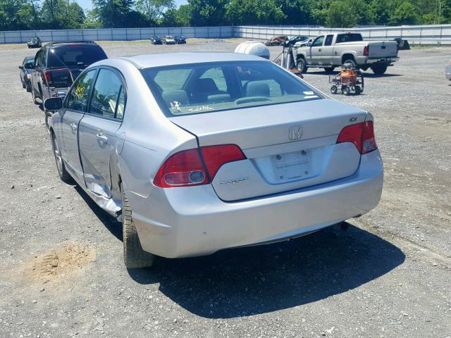 2HGFA16968H307331 - 2008 HONDA CIVIC EXL SILVER photo 3