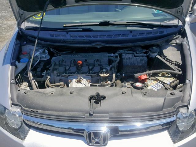 2HGFA16968H307331 - 2008 HONDA CIVIC EXL SILVER photo 7