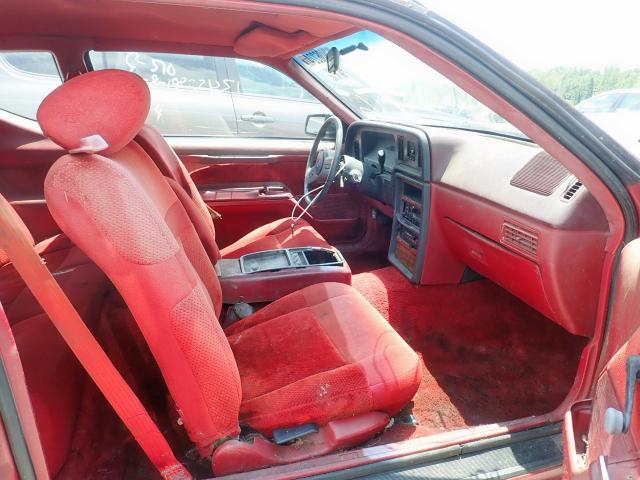 1MEBM6042JH647715 - 1988 MERCURY COUGAR LS MAROON photo 5