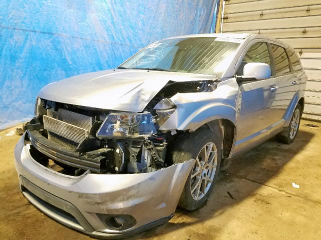 3C4PDCEG5JT380743 - 2018 DODGE JOURNEY GT SILVER photo 2